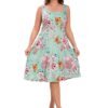 Women's & Girls Midi Solid Cami Casual Dress
