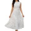 Women | Sleeveless Midi Dress for Woman | A Line Dresses for Women | Casual Summer Western Dress